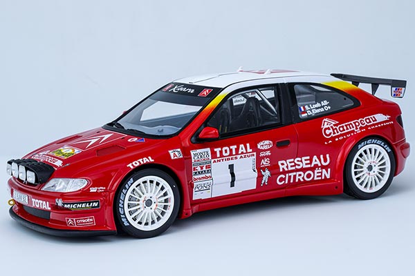 Citroen Xsara WRC Resin Car Model 1:18 Scale Red