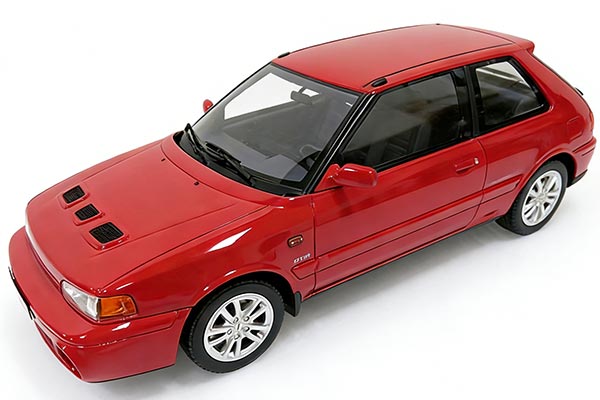 Mazda 323F Hatchback Resin Car Model 1:18 Scale Red