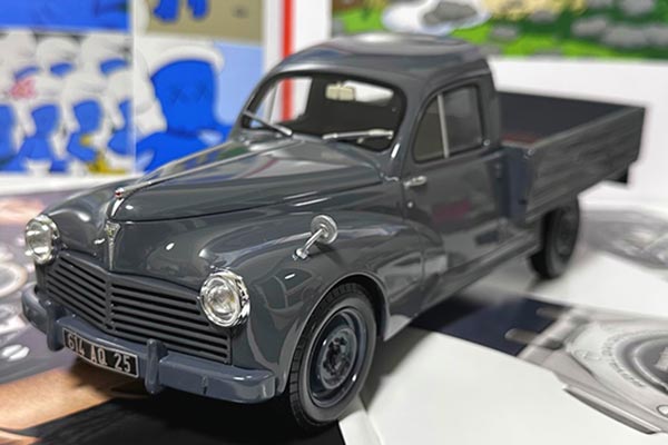Peugeot 203 U8 Truck Resin Model 1:18 Scale Gray