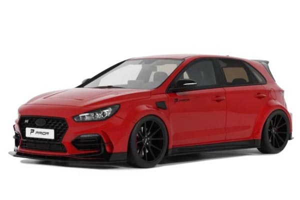 2021 Hyundai i30 N Prior Design Resin Car Model 1:18 Scale Red