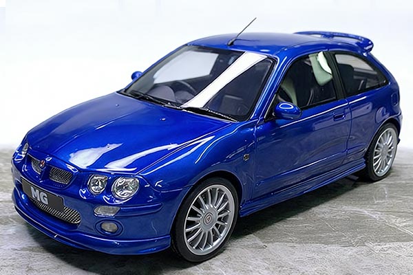 2001 MG ZR Hatchback Resin Car Model 1:18 Scale Blue