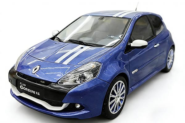 Renault Clio 3 Gordini RS Resin Car Model 1:18 Scale Blue