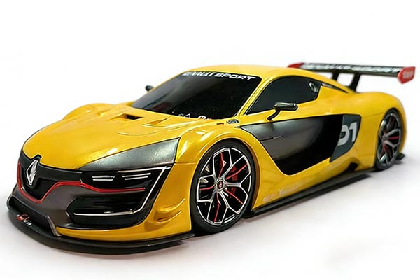 Renault Sport R.S. 01 Resin Car Model 1:18 Scale Yellow
