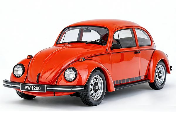 1974 Volkswagen Beetle 1200 Resin Car Model 1:18 Scale Orange
