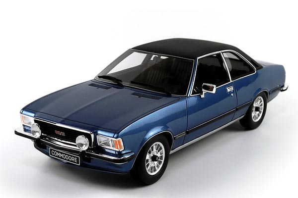 1977 Opel Commodore B GS/E Resin Car Model 1:18 Scale Blue