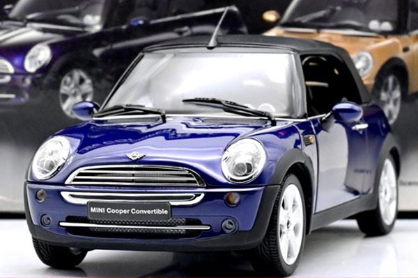 Mini Cooper Convertible Diecast Car Model 1:18 Scale