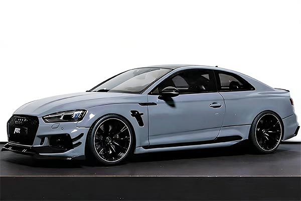 Audi RS 5 Coupe ABT Resin Car Model 1:18 Scale Gray