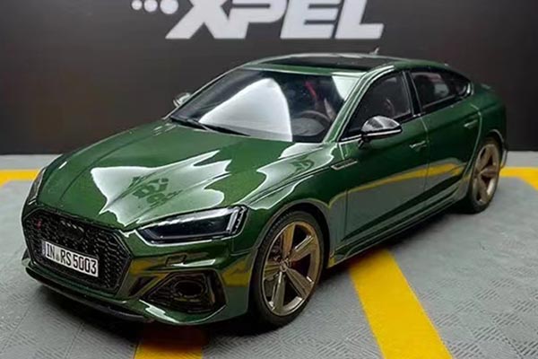 Audi RS 5 Sportback Resin Car Model 1:18 Scale Dark Green