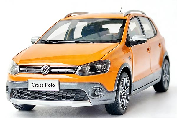 2012 Volkswagen Cross Polo Diecast Model 1:18 Scale Orange