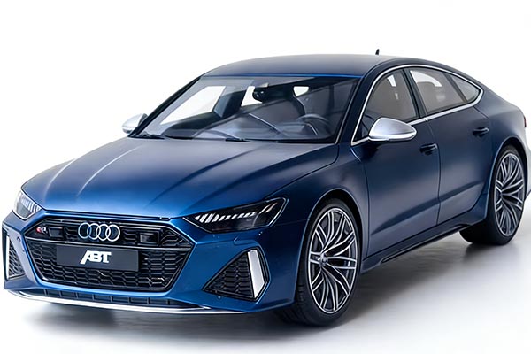 Audi RS7 Sportback ABT Resin Car Model 1:18 Scale Deep Blue