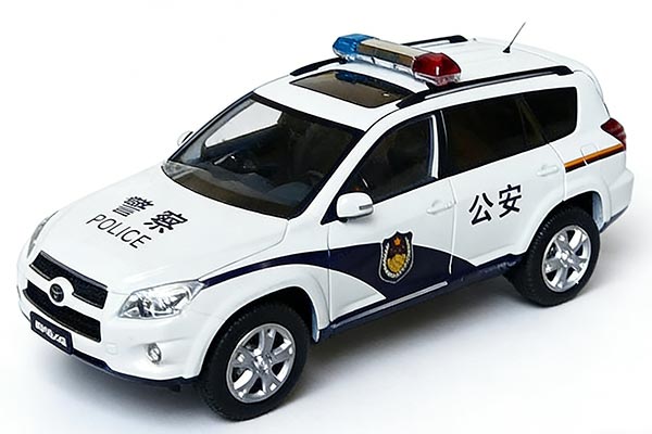 2012 Toyota RAV4 SUV Police Diecast Model 1:18 Scale White