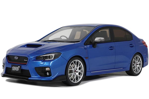 2015 Subaru Impreza WRX STI S207 Resin Car Model 1:18 Scale Blue