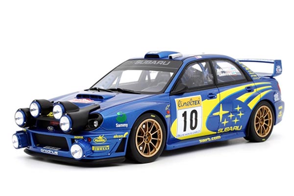 Subaru Impreza WRC Racing Car Resin Model 1:18 Scale Blue