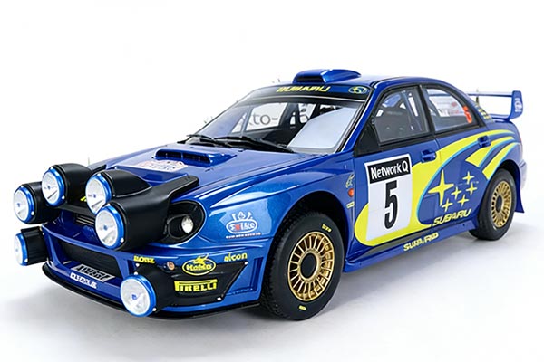 2001 Subaru Impreza WRC Resin Car Model 1:18 Scale Blue