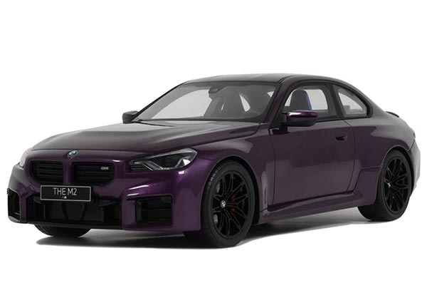 2023 BMW M2 G87 Resin Car Model 1:18 Scale Purple