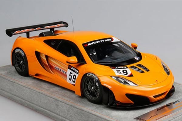 Mclaren MP4-12 Resin Car Model 1:18 Scale Orange