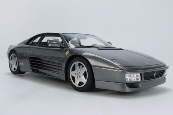 Ferrari 348 GTS Resin Car Model 1:18 Scale Gray
