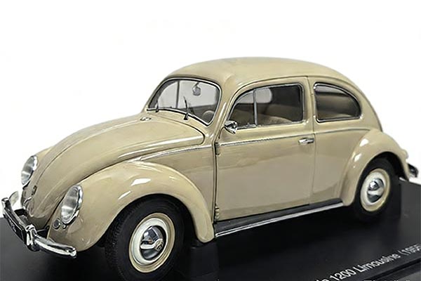 1955 Volkswagen Beetle 1200 Limousine Diecast Model 1:18 Beige