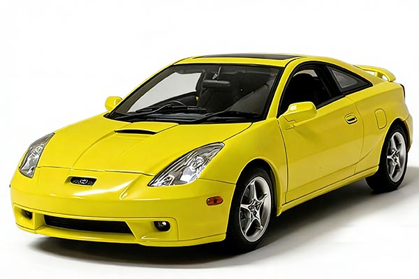 Toyota Celica GT-S Diecast Car Model 1:18 Scale Yellow