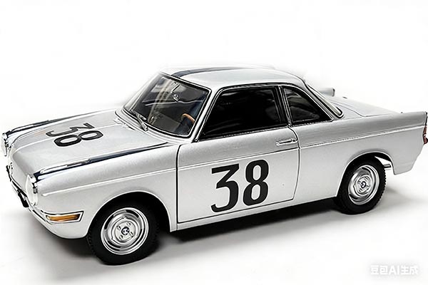 BMW 700 Rennsport Coupe Diecast Car Model 1:18 Scale Silver