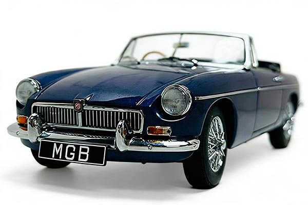 MG MGB Roadster MK II Diecast Car Model 1:18 Scale Blue