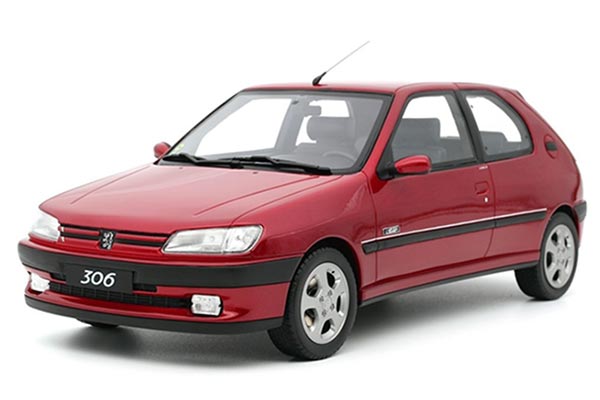 Peugeot 306 S16 Le Mans Resin Car Model 1:18 Scale Red