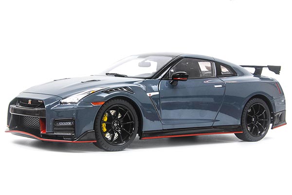 Nissan GT-R R35 Nismo Diecast Car Model 1:18 Scale Gray