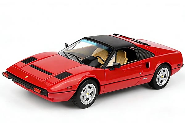 1982 Ferrari 308 GTS Diecast Car Model 1:18 Scale Red