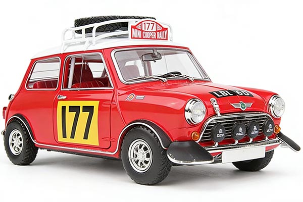 BMC Morris Cooper S Diecast Car Model 1:18 Scale Red