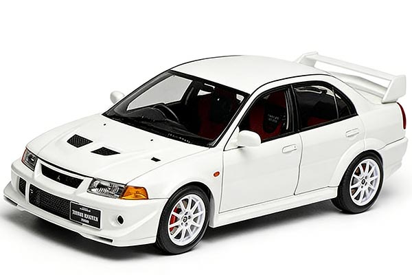 2000 Mitsubishi Lancer Evolution Diecast Model 1:18 Scale White