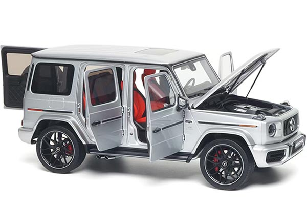 2019 Mercedes-Benz G-Class G63 AMG Diecast Model 1:18 Silver [SD05H437]
