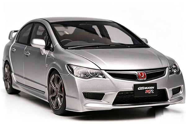 Honda Civic Type R FD2 Mugen Diecast Car Model 1:18 Scale Silver