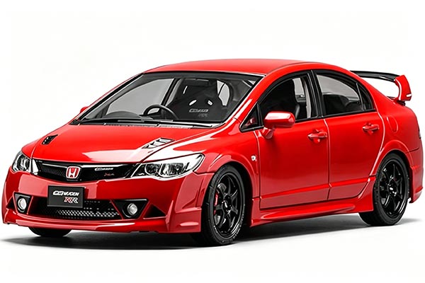 Honda Civic Type R FD2 Mugen Diecast Car Model 1:18 Scale Red
