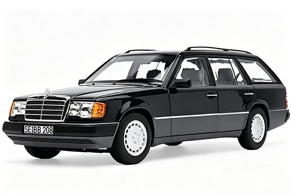 1990 Mercedes-Benz E-Class 300D T-Model Diecast Model 1:18 Black