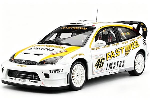2006 Ford Focus RS WRC NO.46 Diecast Car Model 1:18 Scale White