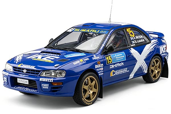 2023 Subaru Impreza 555 NO.15 Diecast Car Model 1:18 Scale Blue