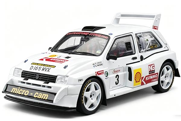 2006 MG Metro 6R4 Diecast Car Model 1:18 Scale White