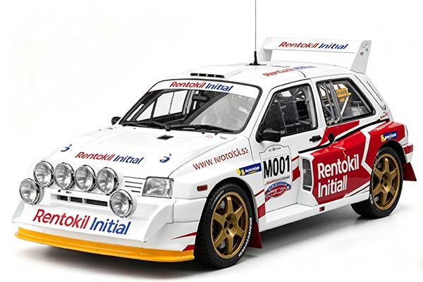 2018 MG Metro 6R4 Diecast Car Model 1:18 Scale White