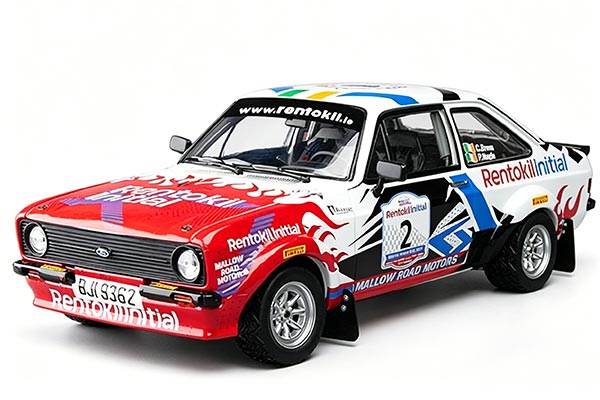 Ford Escort RS 1800 NO.2 Diecast Car Model 1:18 Red-White