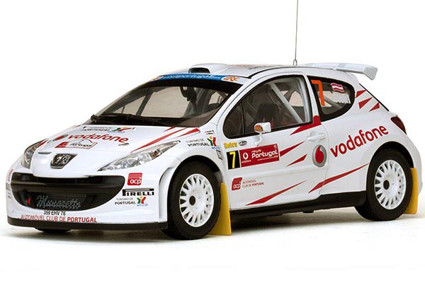 2008 Peugeot 207 S2000 NO.7 Diecast Car Model 1:18 Scale White