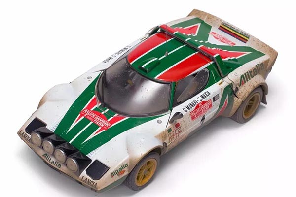 1976 Lancia Stratos HF NO.1 Diecast Model 1:18 Scale White-Green