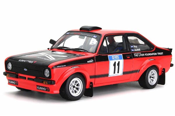 2007 Ford Escort RS 1800 NO.11 Diecast Car Model 1:18 Scale Red