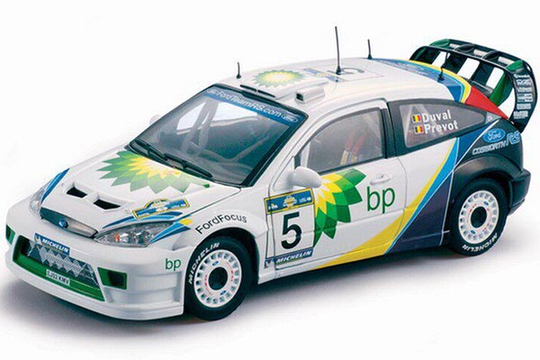 2003 Ford Focus RS WRC NO.5 Diecast Car Model 1:18 Scale White