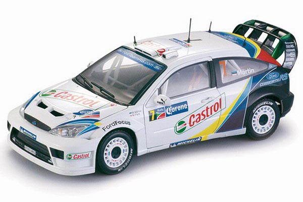 2004 Ford Focus RS WRC NO.7 Diecast Car Model 1:18 Scale White
