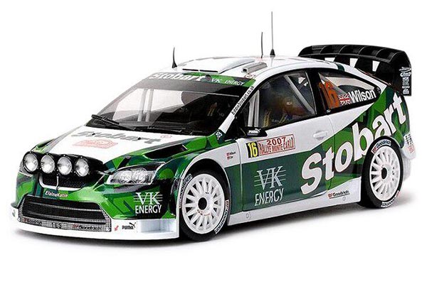 2007 Ford Focus RS WRC NO.16 Diecast Car Model 1:18 Scale Green