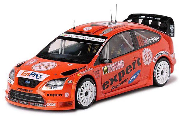 2007 Ford Focus RS WRC NO.10 Diecast Car Model 1:18 Scale Orange