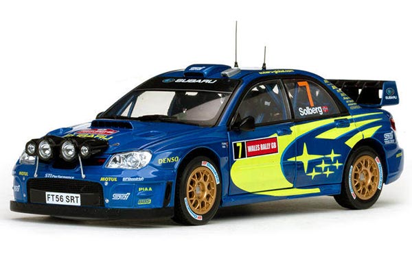 2007 Subaru Impreza WRC 07 NO.7 Diecast Model 1:18 Scale Blue
