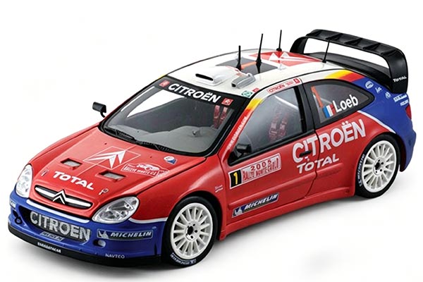 2005 Citroen Xsara WRC NO.1 Diecast Car Model 1:18 Scale Red