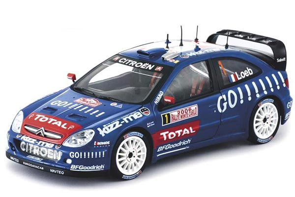 2006 Citroen Xsara WRC NO.1 Diecast Model 1:18 Scale Blue