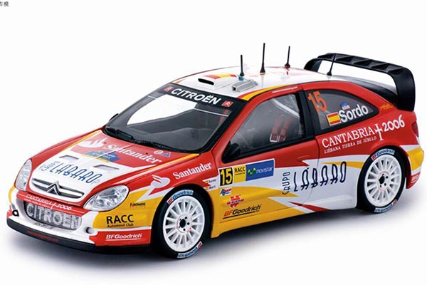 2006 Citroen Xsara WRC NO.15 Diecast Model 1:18 Scale Red